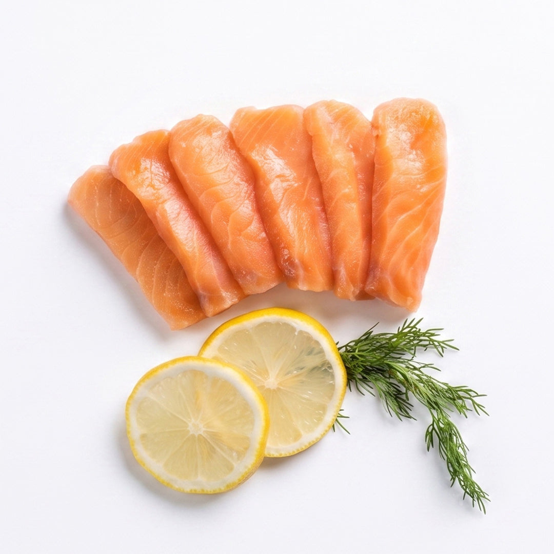 Salmón atlántico corte sashimi
