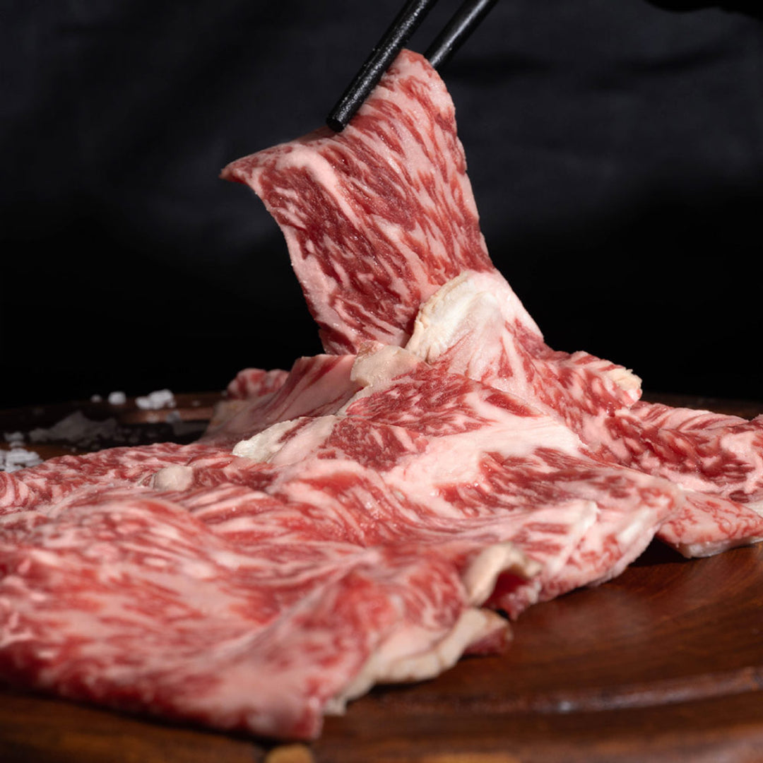 Láminas de wagyu japonés A5