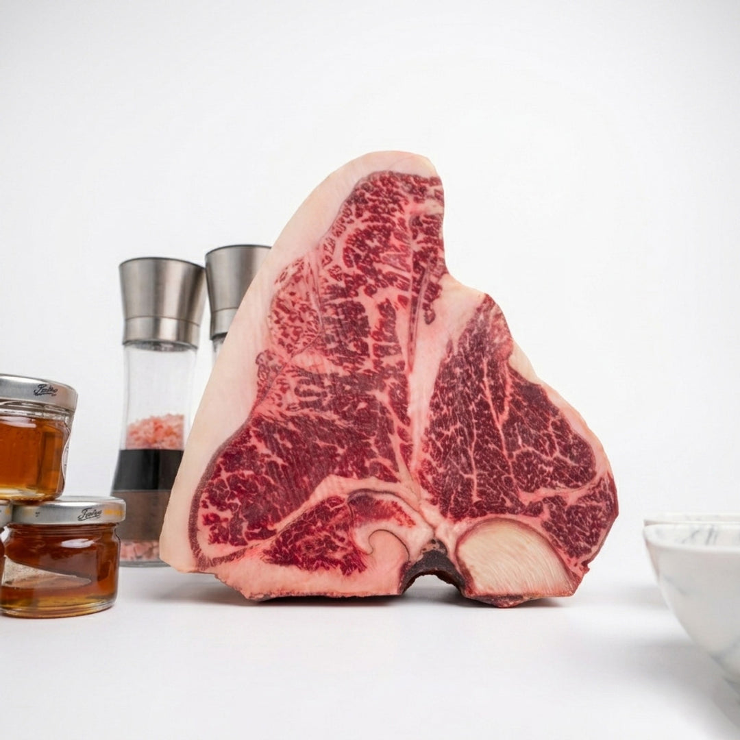 Porterhouse wagyu full blood BMS 8+